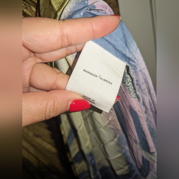 D3. MARQUES ALMEIDA GRAFFITI PRINT PLEATED DRESS - Picture 3 of 11